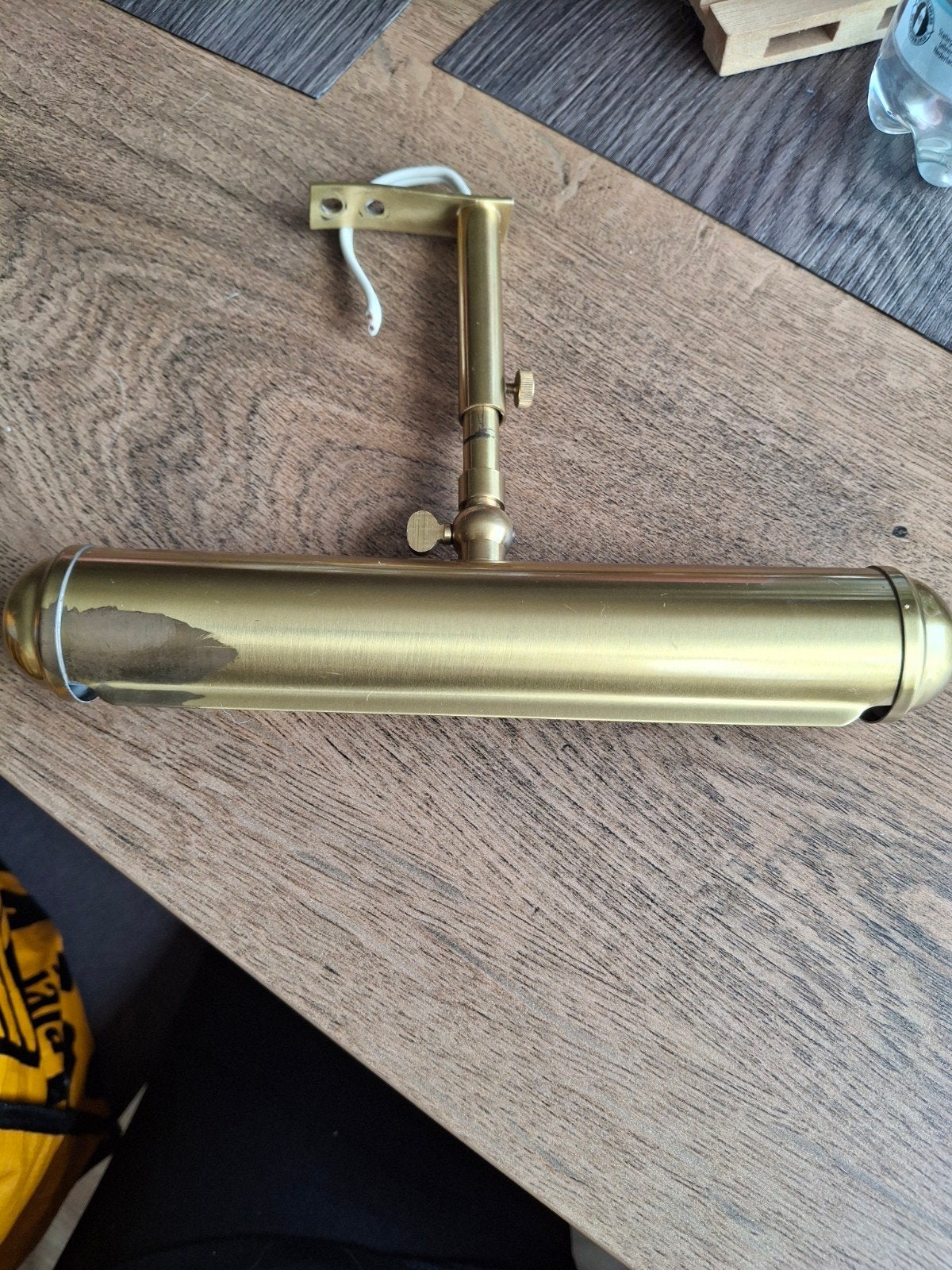 klassieke messing schilderij lamp, Ophalen of Verzenden