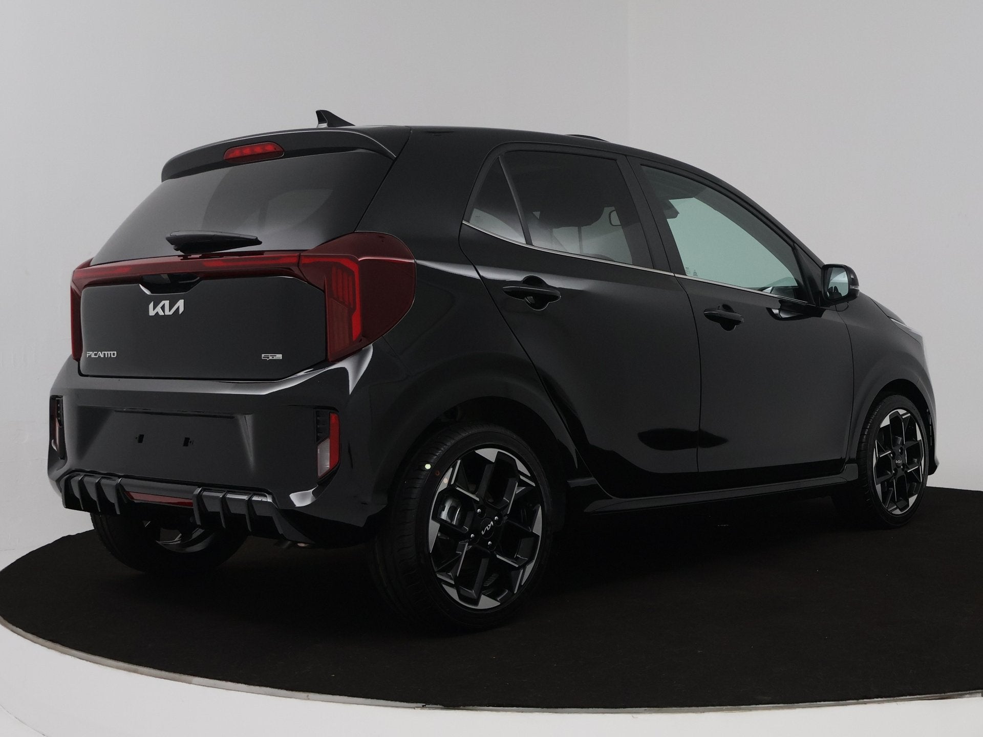 Kia Picanto 1.0 GDi GT-Line (bj 2026), Auto's, Kia, Voorwielaandrijving, 12 maanden, Automatische klimaatregeling, Zwart