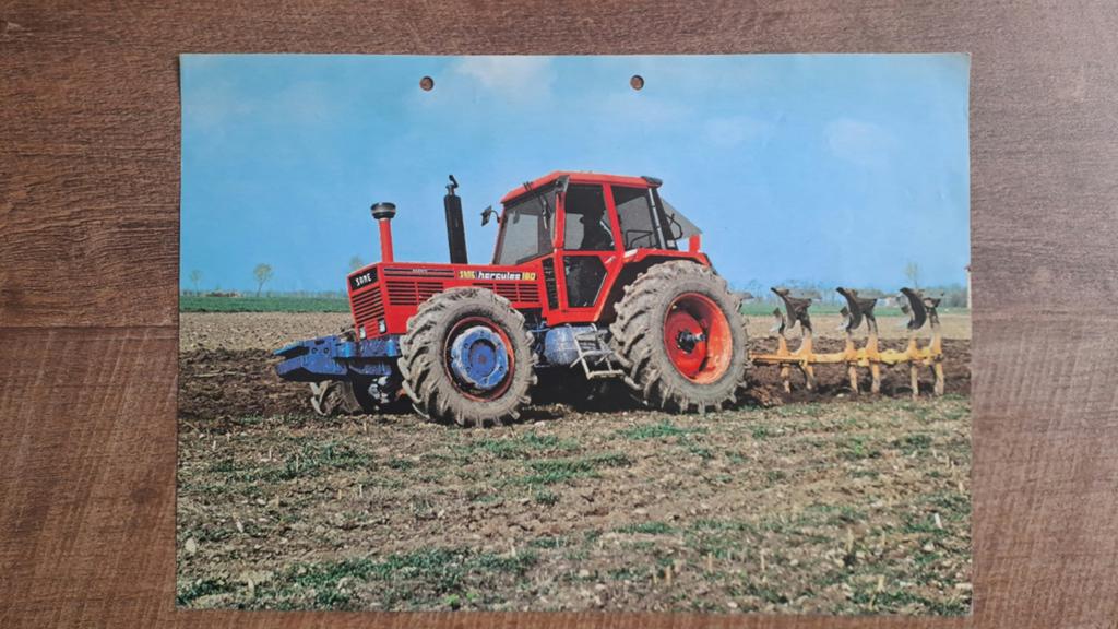 Oude folder SAME HERCULES 160 export tractor, trekker, Ophalen of Verzenden, Zo goed als nieuw, Folder