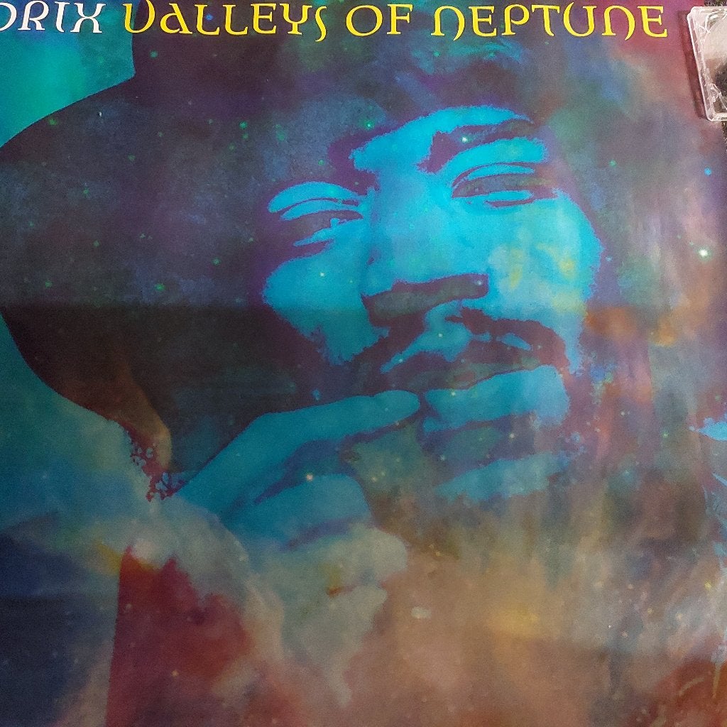 Jimi Hendrix PROMO POSTER Valleys Of Neptune Linda McCartney, Verzenden, Jimi Hendrix, NvT, Poster, Artwork of Schilderij
