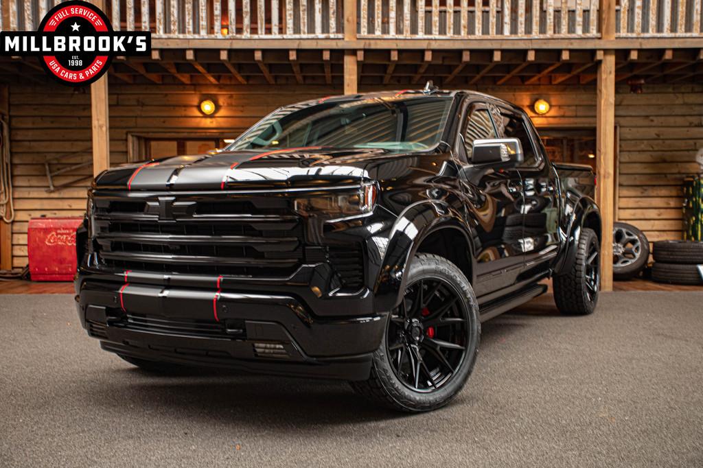 Chevrolet Silverado High Country 6.2 V8 Adaptieve cruise BOS, Automaat, 2443 kg, Zwart, Nieuw