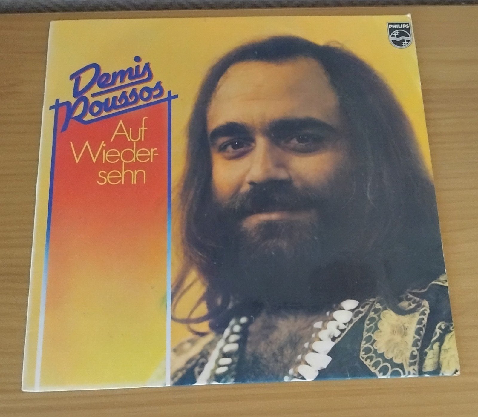 Demis Roussos - Auf Wiedersehn LP (Philips, 1974), LP, Gebruikt, Pop, Ophalen of Verzenden