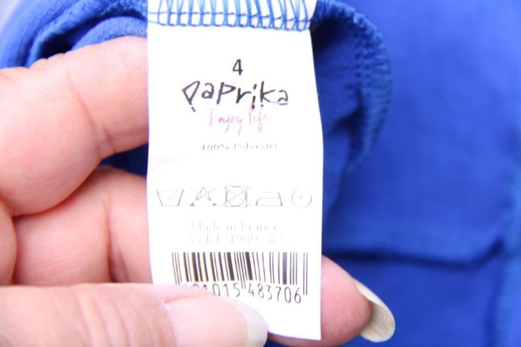 Jurk blauw Paprika mt t4 (50) Vaste prijs, Kleding | Dames, Blauw, Maat 46/48 (XL) of groter, Ophalen of Verzenden, Zo goed als nieuw