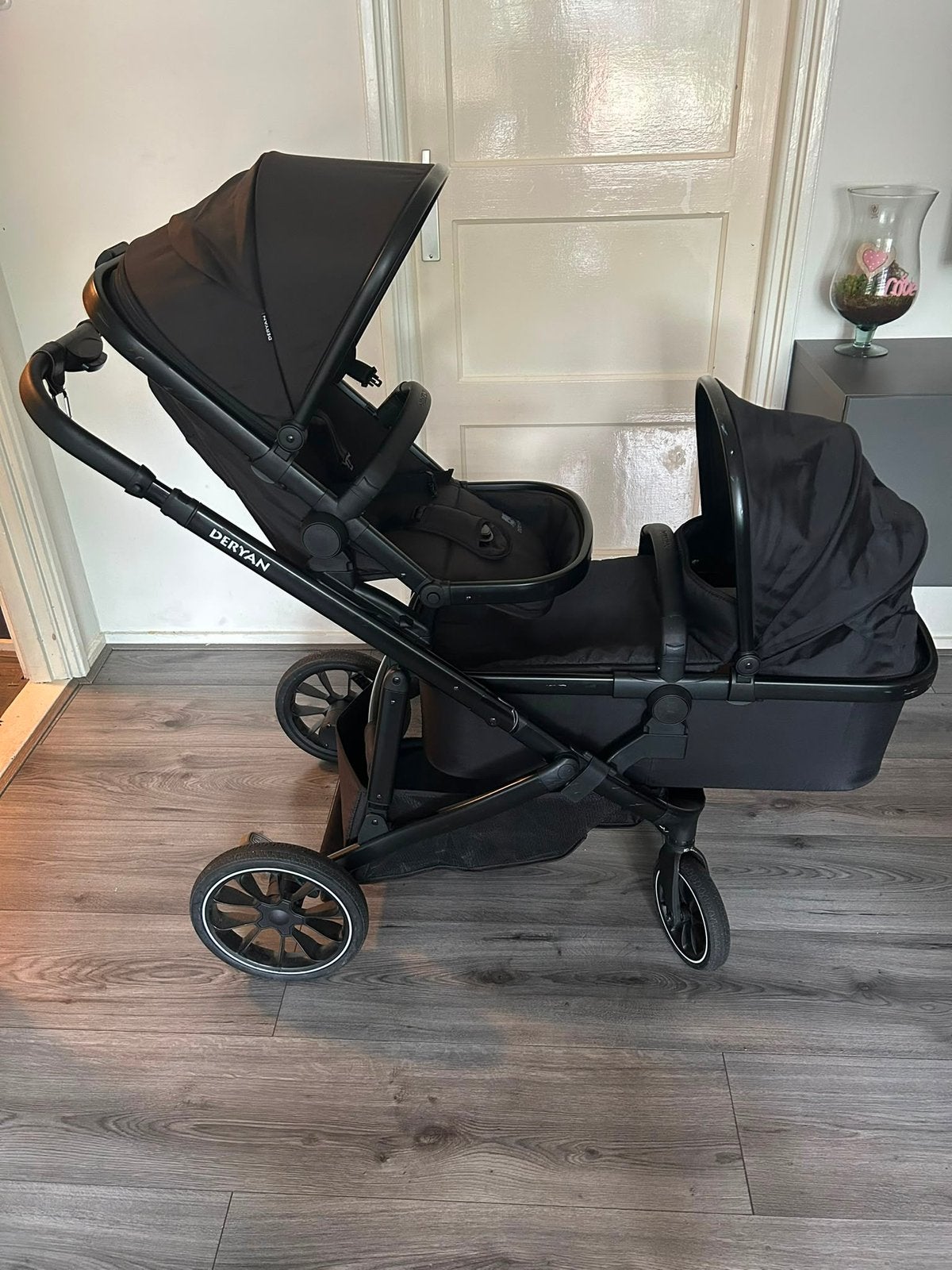 Deryan duo kinderwagen, Kinderen en Baby's, Buggy's, Ophalen, Zo goed als nieuw