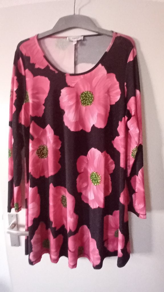 Yoek tuniek maat L(46/48), Verzenden, Zo goed als nieuw, Rood, Blouse of Tuniek