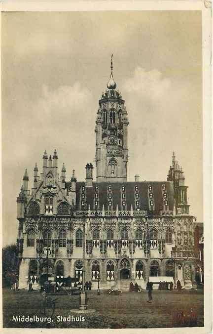 301-069-035 Middelburg Stadhuis, Verzenden, Voor 1920, Zeeland