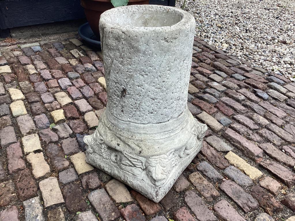 Stenen sokkel / zuil, Tuin en Terras, Tuinbeelden, Ophalen, Gebruikt, Steen, Overige typen