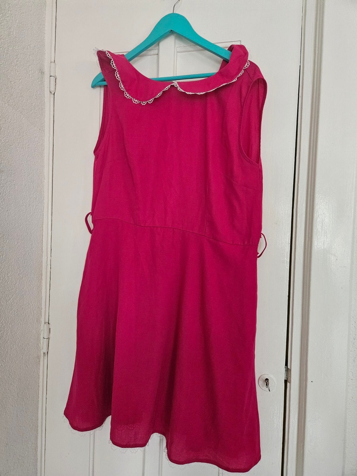 voodoo vixen ca xl rose jurkje herstel puntje, Verzenden, Maat 42/44 (L), Roze, Gedragen