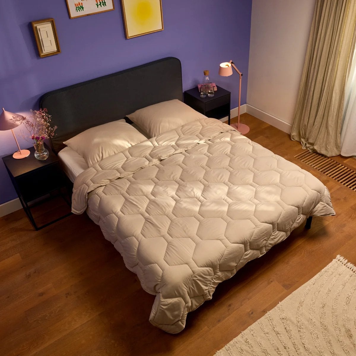Happy bed all season dekbed 240x220 taupe, Huis en Inrichting, Slaapkamer | Beddengoed, Ophalen, Beige, Tweepersoons, Overige merken