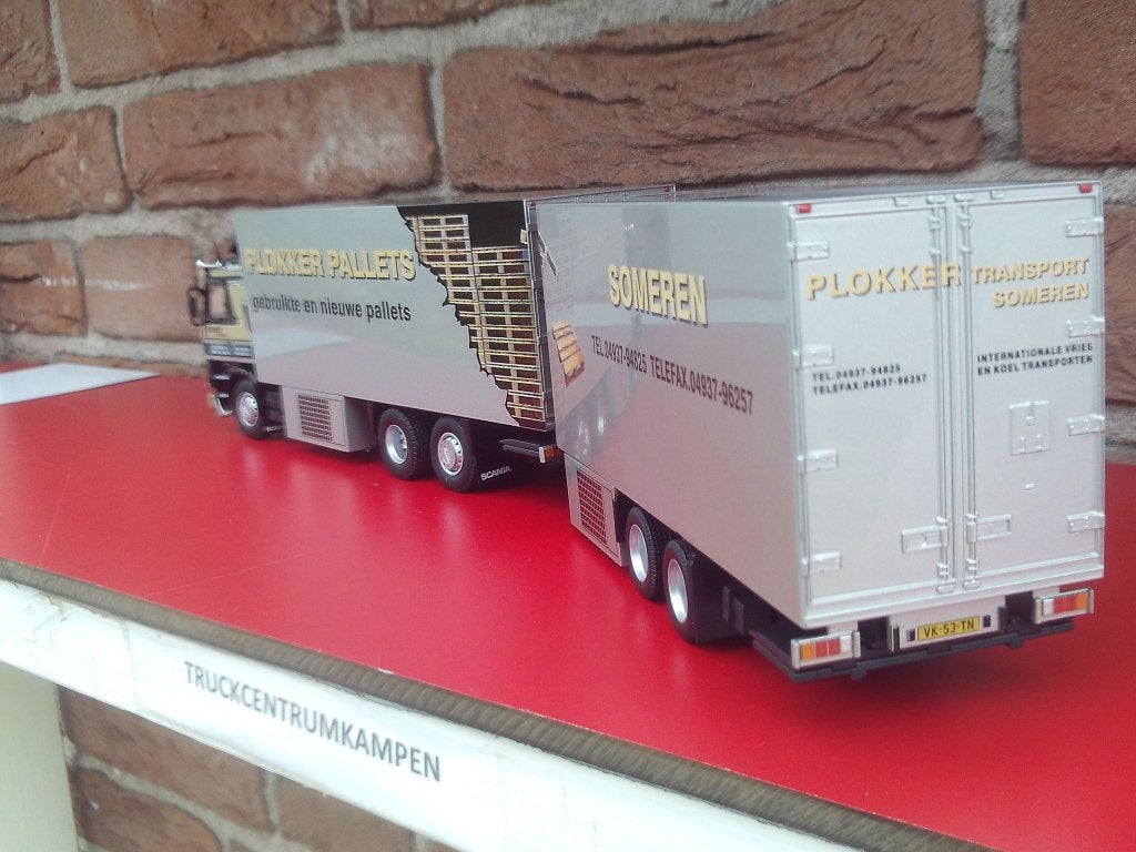Tekno  Scania  3  Serie  van  Plokker  Pallets., Hobby en Vrije tijd, Modelauto's | 1:50, Ophalen of Verzenden, Nieuw, Bus of Vrachtwagen
