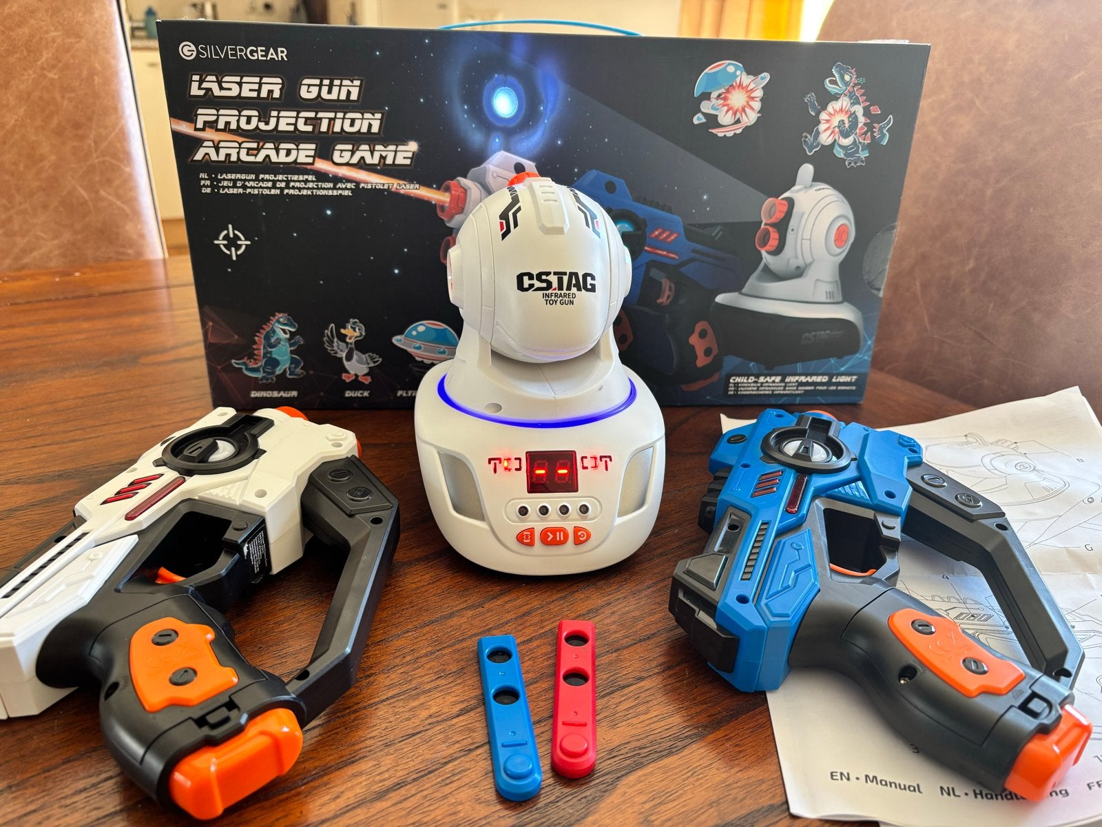 Silvergear Laser Gun Projectie Game, voor binnen en buiten, Ophalen of Verzenden, Gebruikt, Jongen of Meisje