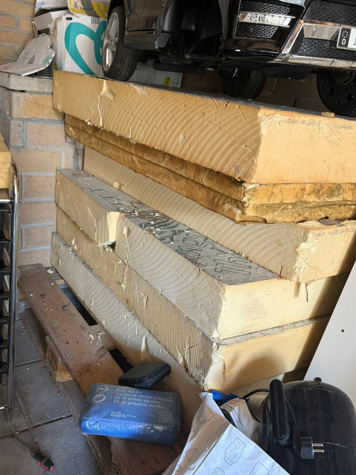 GRATIS Restant Isolatie platen, Ophalen, 4 tot 8 cm, Zo goed als nieuw, Hardschuim (Pir)