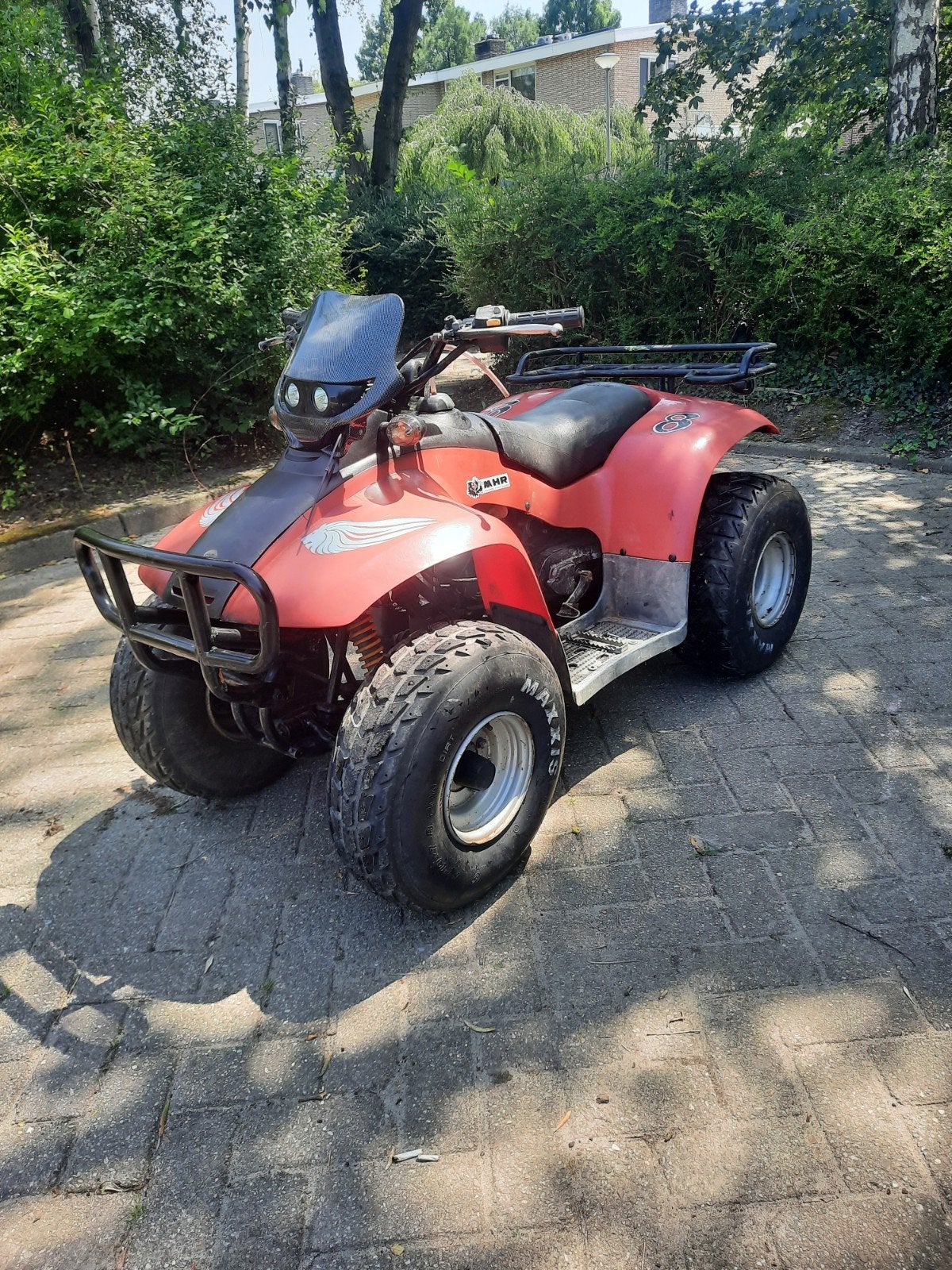 Quad  e tron minarelli  2takt  geel kenteken, Fietsen en Brommers, Ophalen, Gebruikt, E-ton, Overige typen