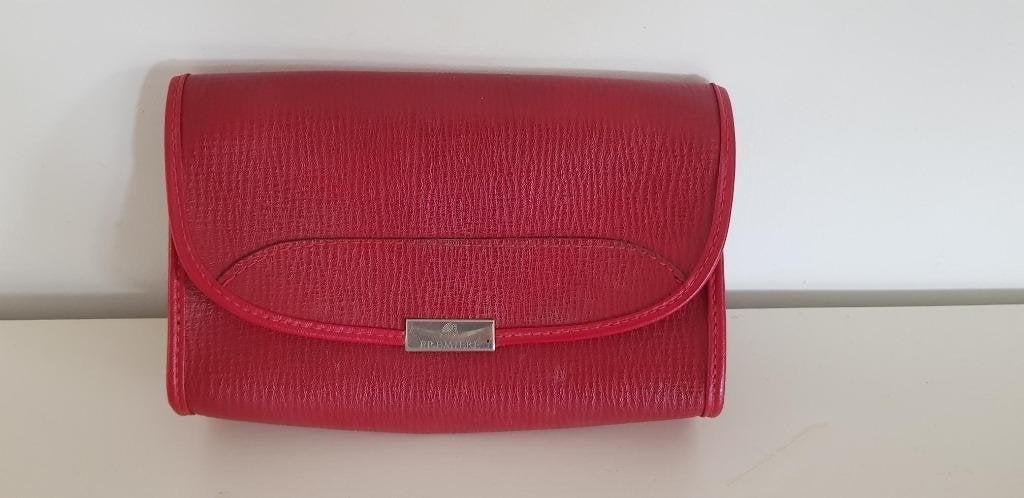 K185 TED LAPIDUS vintage rode make-up tas, Ophalen of Verzenden, -, -, -
