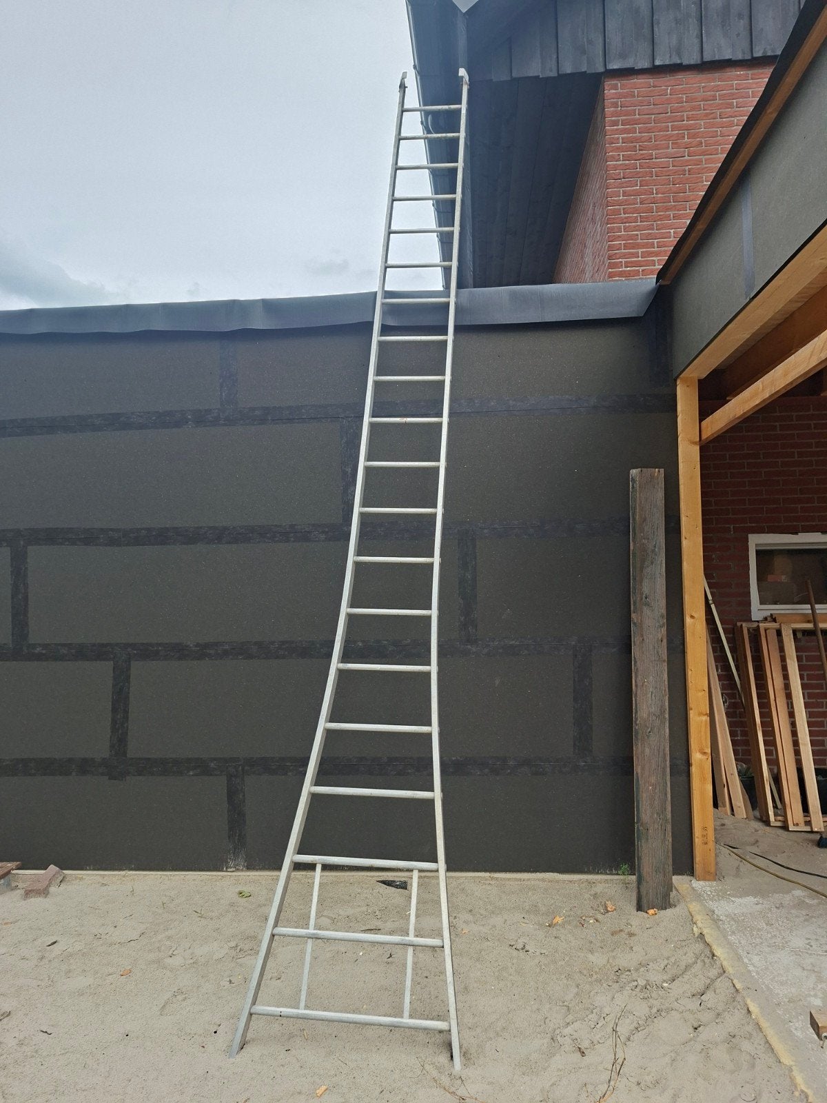 Aluminium ladder 520 cm, Ophalen, Gebruikt, Ladder, 4 meter of meer