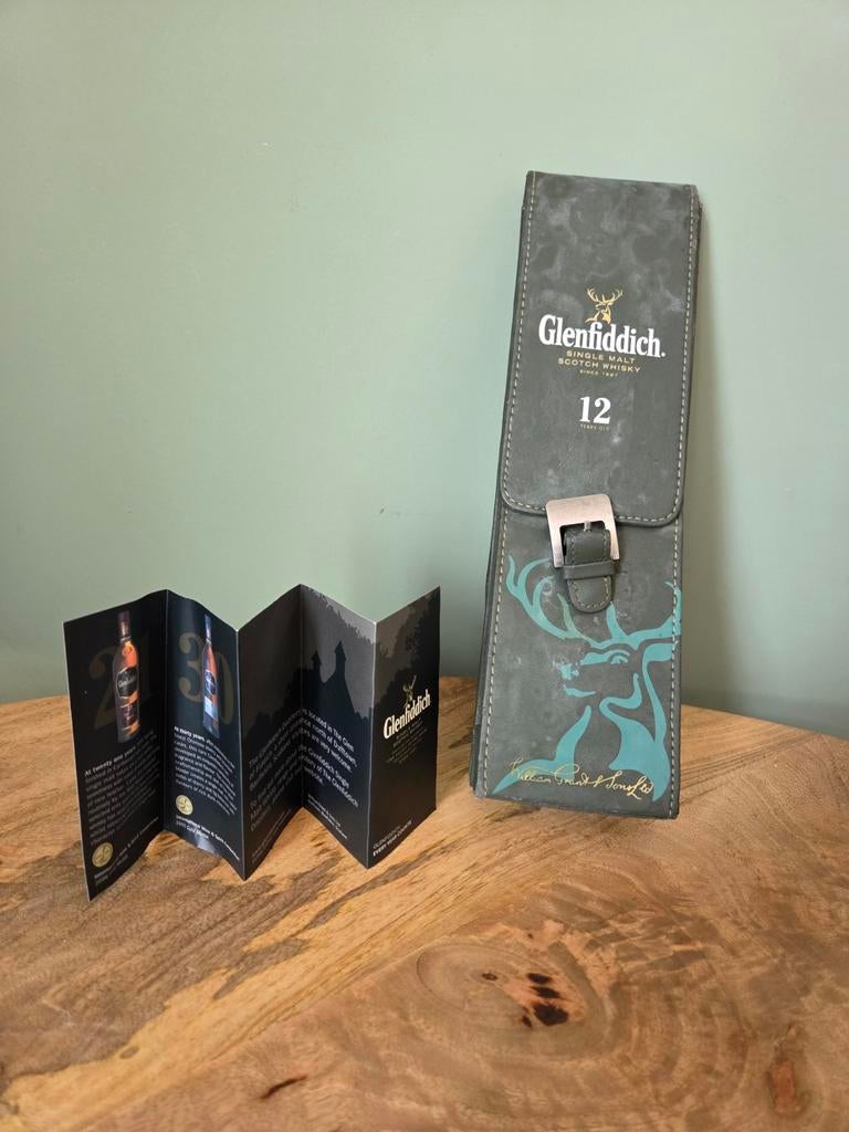 Glenfiddich 12 Year Old Single Malt Scotch Whisky Box, Ophalen of Verzenden, Zo goed als nieuw, Overige gebieden, Overige typen
