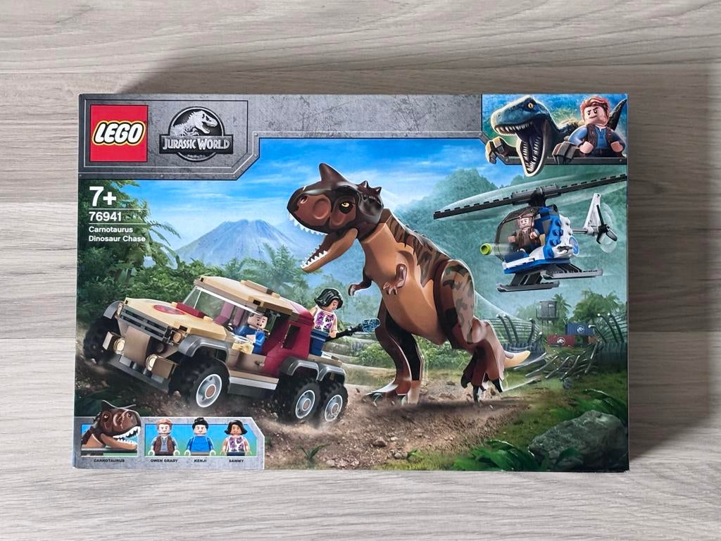 LEGO Jurassic World 76941 Carnotaurus Dinosaurussen Achtervo, Ophalen of Verzenden, Zo goed als nieuw, Complete set, Lego
