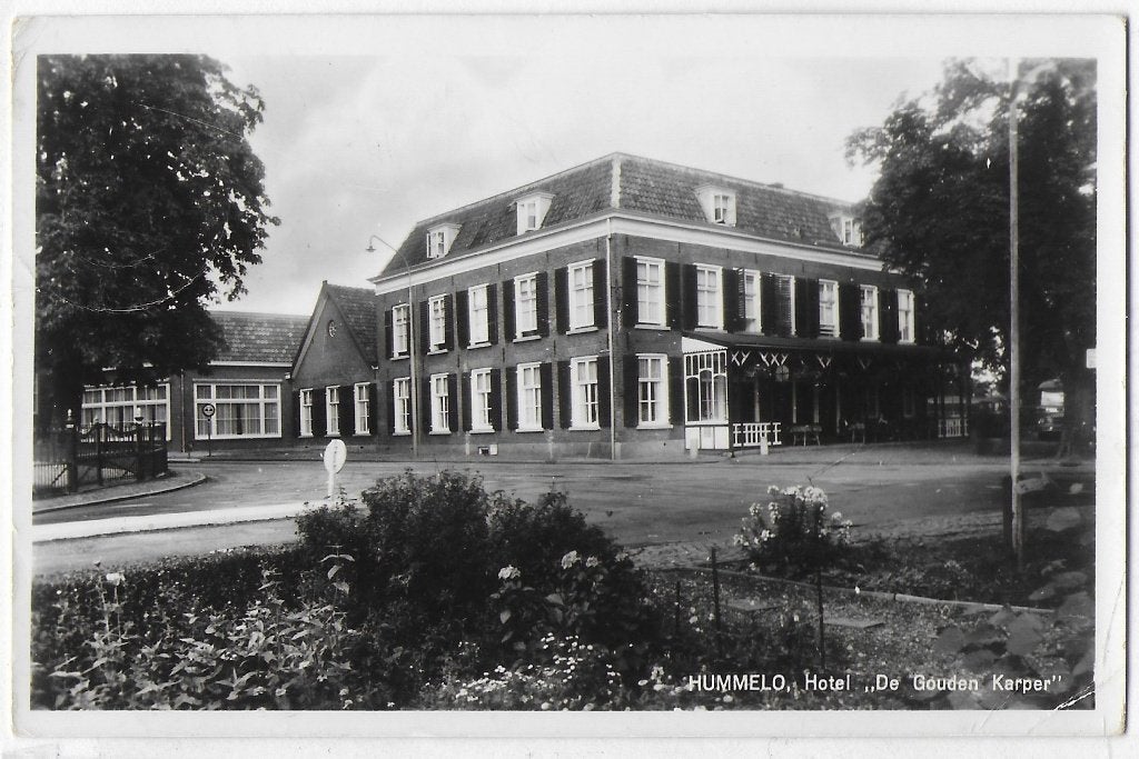 Hummelo De gouden karper Oude gelopen Ansichtkaart ( B3121), Ophalen of Verzenden, 1960 tot 1980, Gelopen, Gelderland