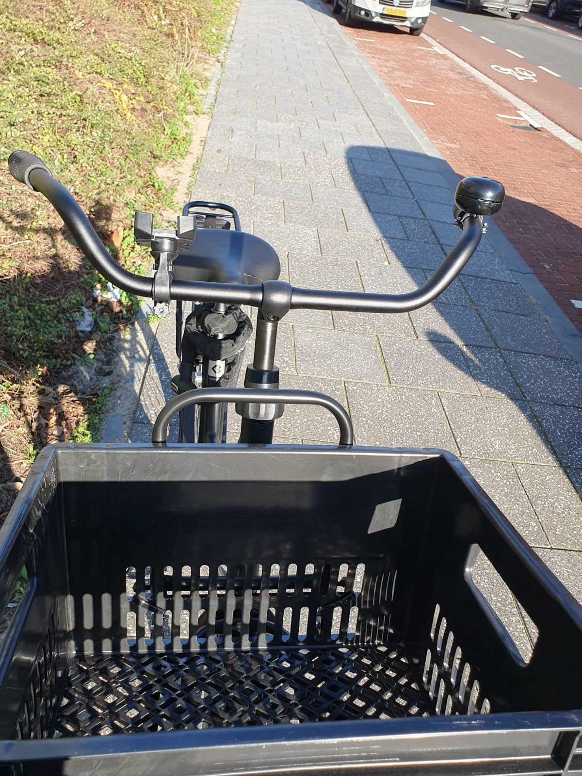 Bimas transportfiets met krat - Zo goed als nieuw, Overige merken, Terugtraprem, Ophalen of Verzenden, Zo goed als nieuw