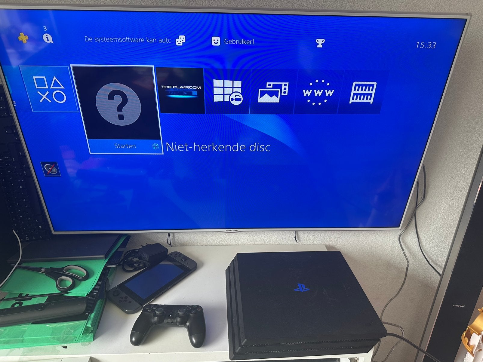 PS4 Playstation 4 stuk maken repareren, Spelcomputers en Games, Spelcomputers | Sony PlayStation 4, Ophalen, Met 2 controllers