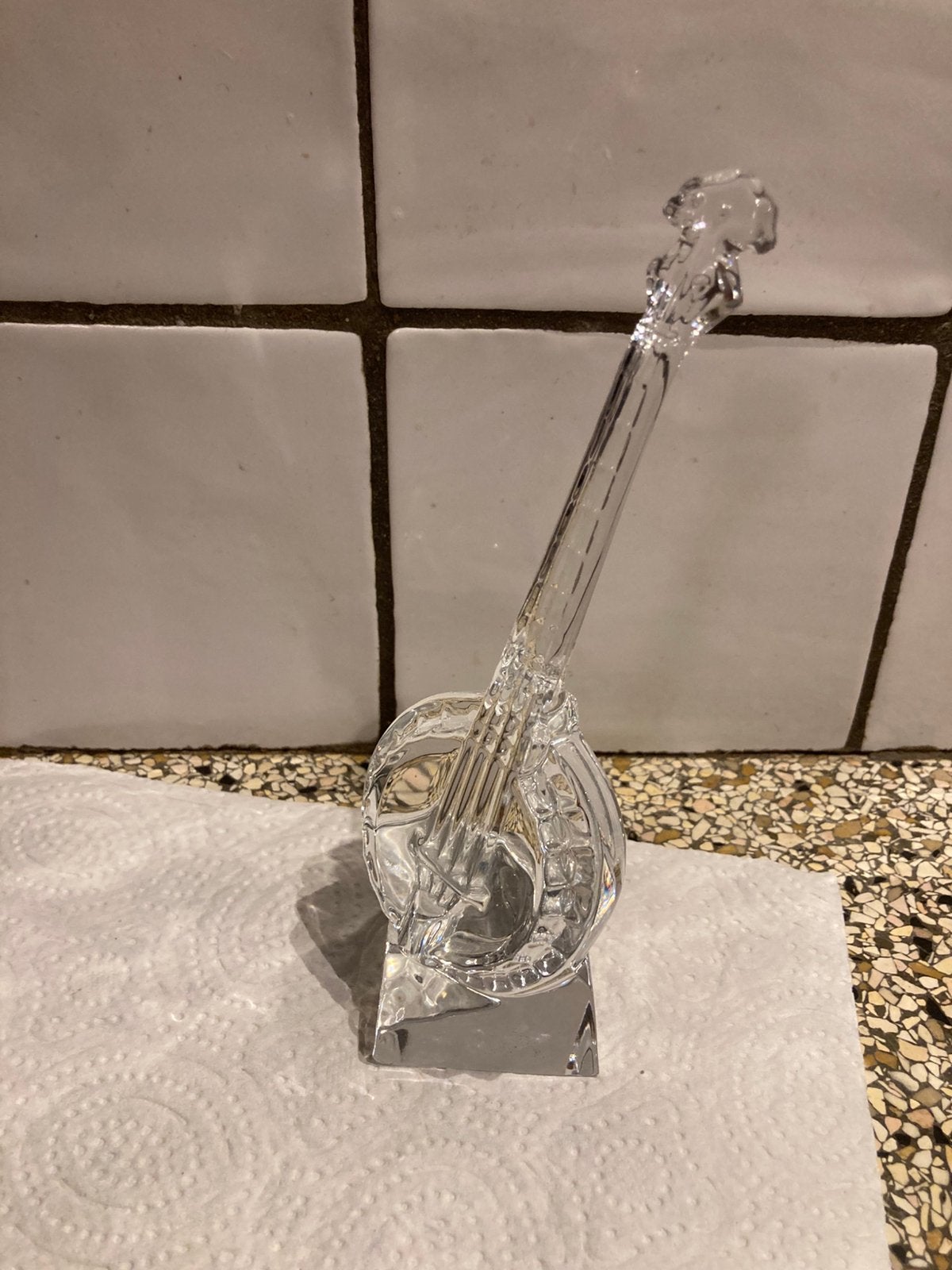 Mooi glazen beeld gitaar, Ophalen of Verzenden, Zo goed als nieuw, Dier