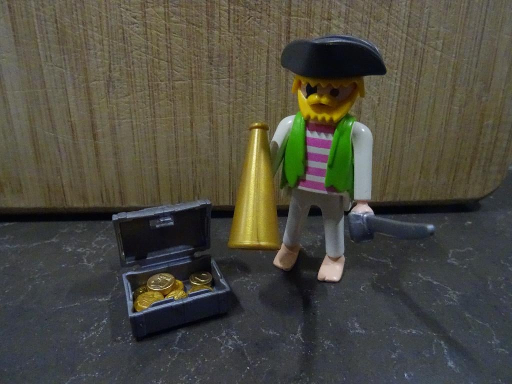 playmobil piraat met schat, Kinderen en Baby's, Speelgoed | Playmobil, Ophalen of Verzenden, Zo goed als nieuw, Los playmobil