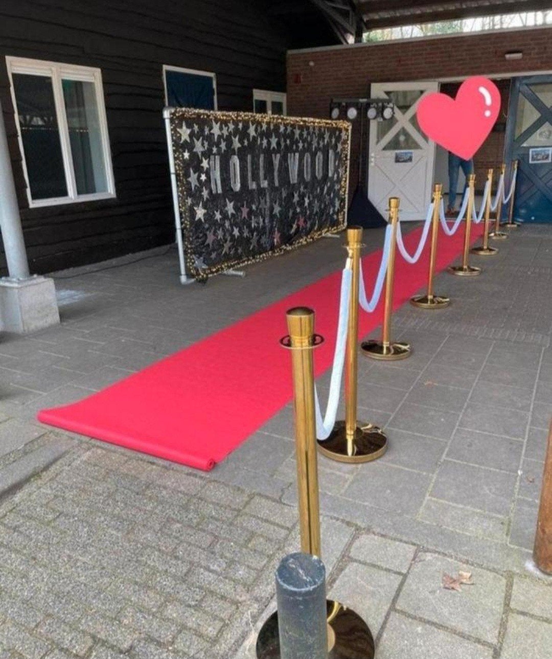 rode loper met afzet palen voor vip feestjes, Hobby en Vrije tijd, Feestartikelen, Versiering, ., Nieuw, Ophalen of Verzenden