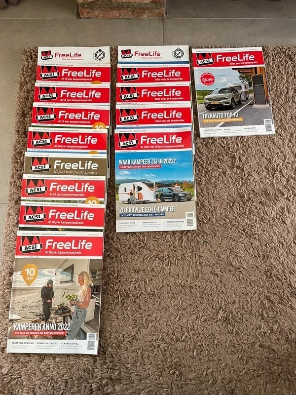 Collectie ACSI Freelife bladen, Ophalen of Verzenden, Gelezen, Sport en Vrije tijd