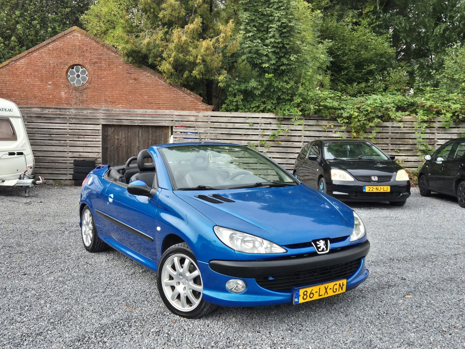 Peugeot 206 1.6CC 2003 Blauw LEUK/NIEUWE APK/ BUDGETTOPPER!, Auto's, Voorwielaandrijving, 4 cilinders, Cabriolet, 49 €/maand