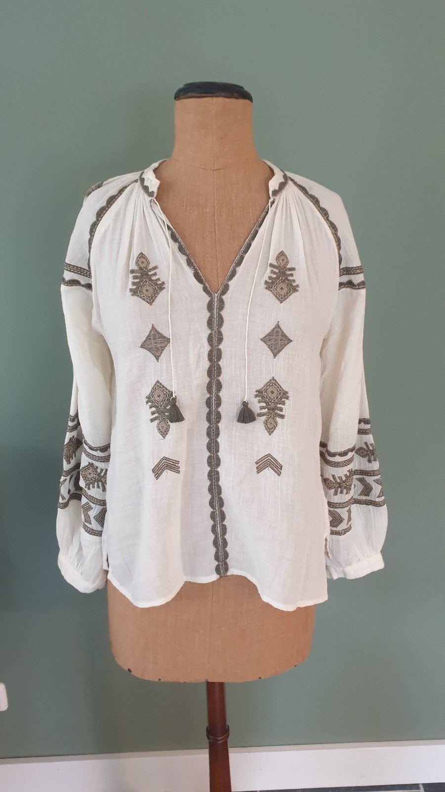 Blouse Maison hotel maat XS valt als S, Ophalen of Verzenden, Zo goed als nieuw, Maat 34 (XS) of kleiner