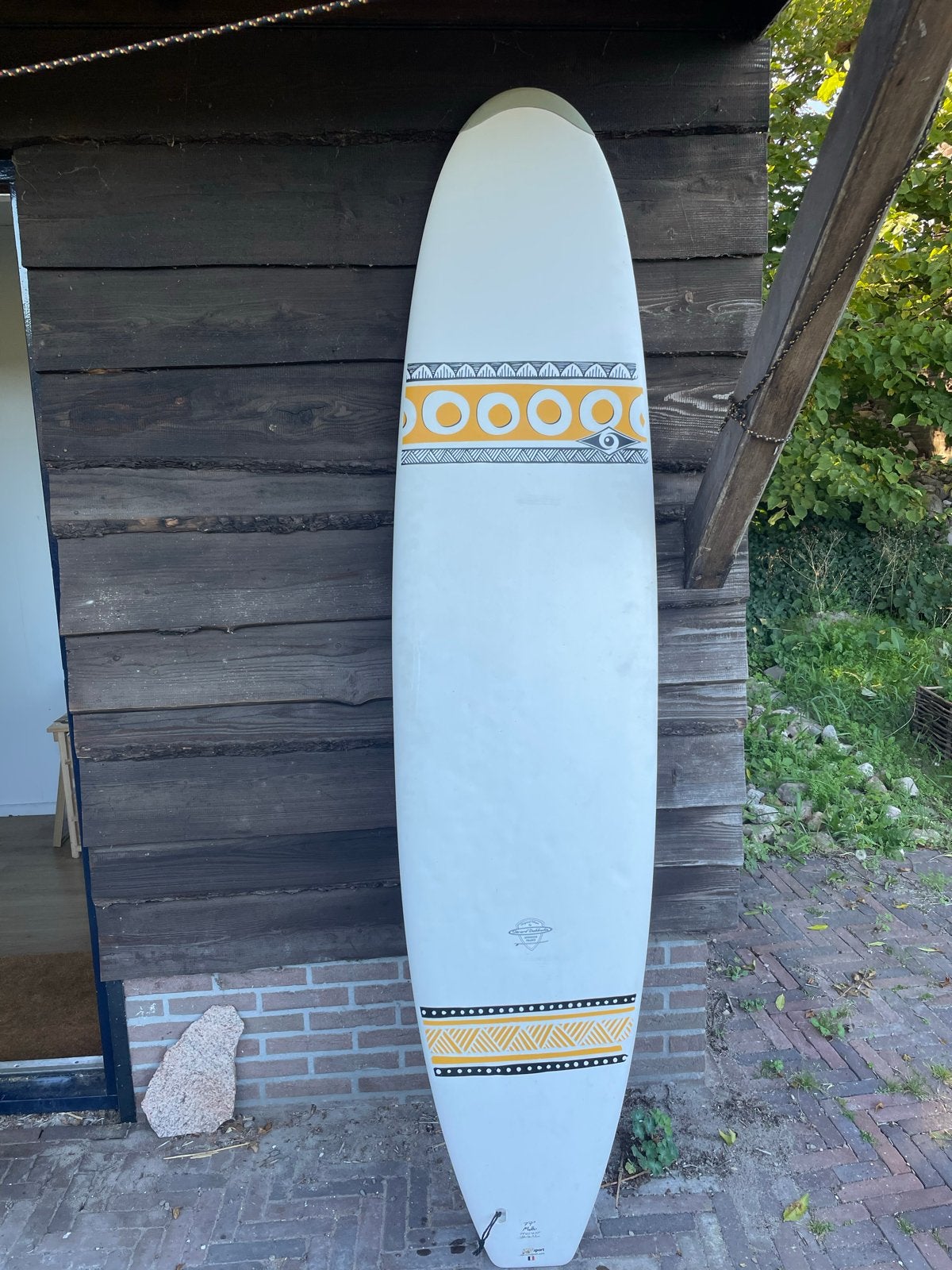 Surfboard Longboard Malibu 7'9", Ophalen, Gebruikt, Longboard, Met vinnen