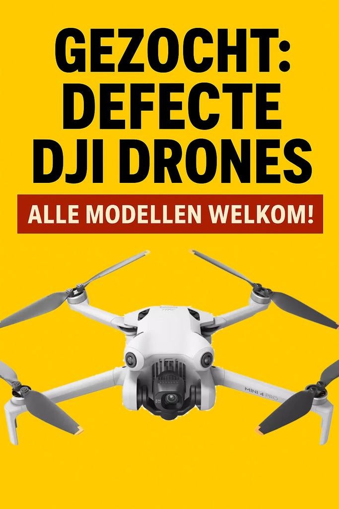 Gecrashte of Defecte DJI Drones Gezocht, Ophalen of Verzenden