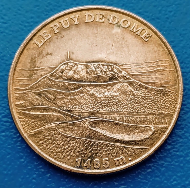 Toeristenpenning Monnaie de Paris - Le Puy de Dôme, Verzenden, Overige materialen, Buitenland