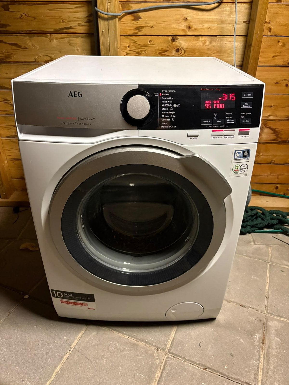 In NIEUWSTAAT AEG RVS 7000 wasmachine met STOOM 9KG, Ophalen of Verzenden