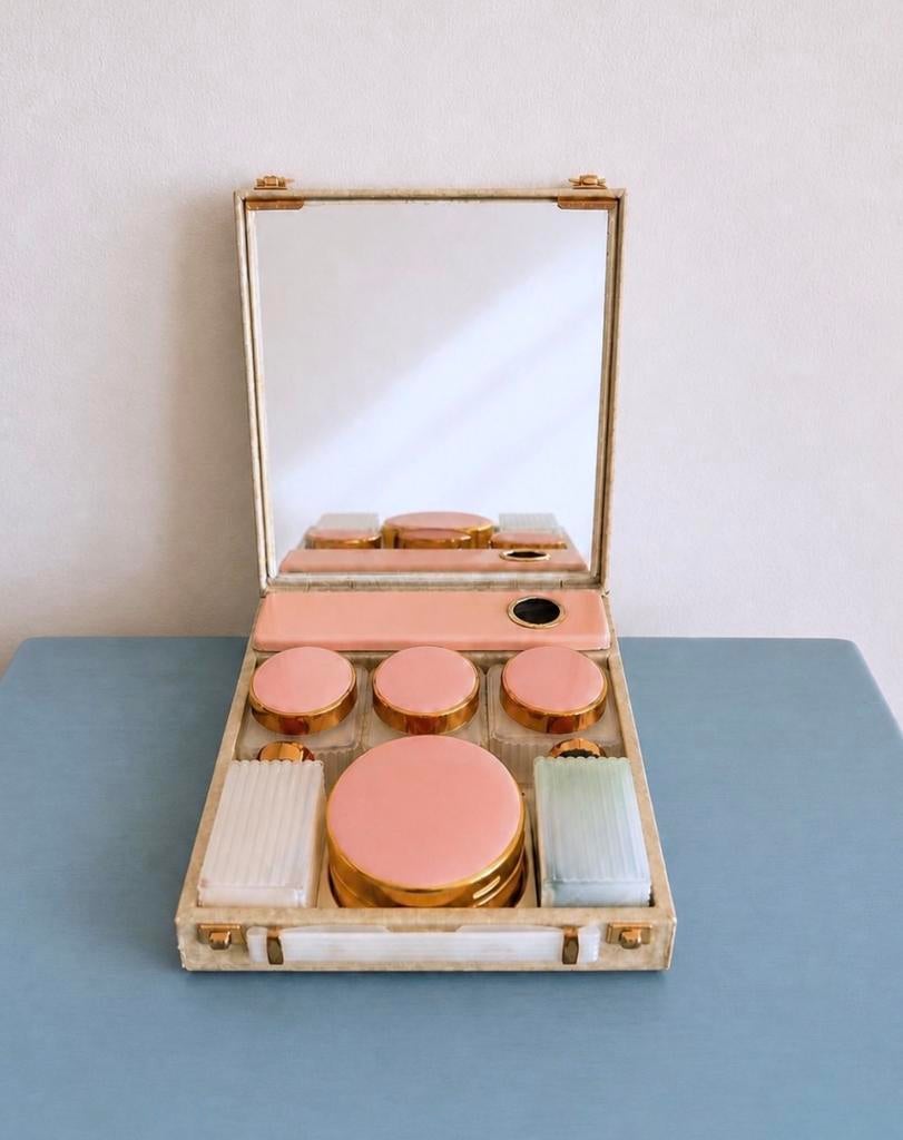 Vintage Beauty Box Reis-kapset uit de jaren 50/60 England, Ophalen of Verzenden