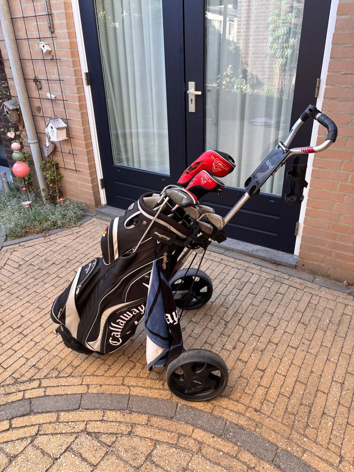 Complete Callaway X22 Golfset met BagBoy Golftrolley, Ophalen, Gebruikt, Set, Callaway