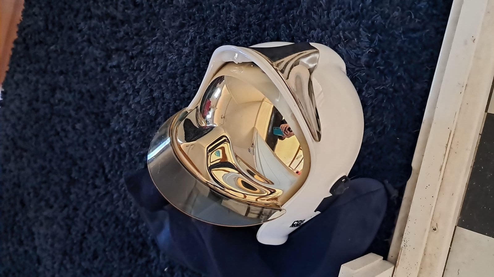 Vintage MSA Gallet F1 brandweerhelm, Verzamelen, Ophalen, Gebruikt