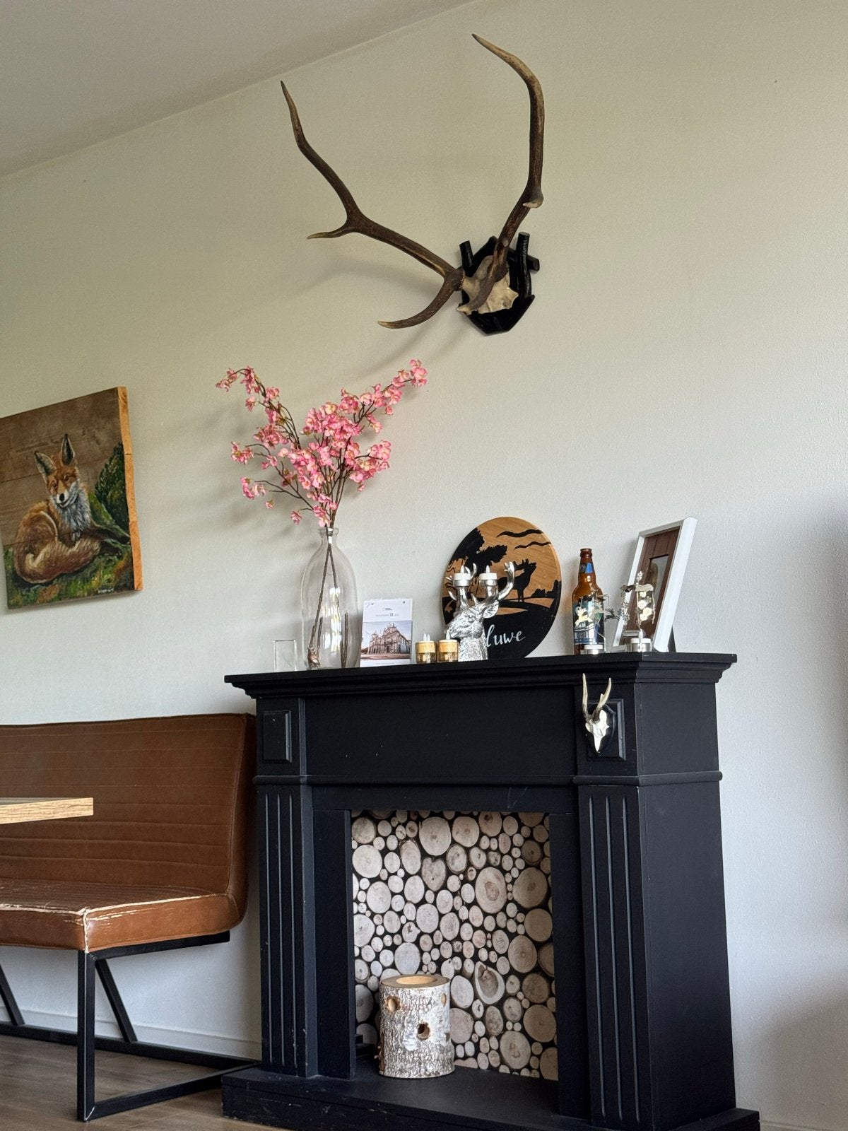 Decoratieve schouw, Ophalen, Hout, Landelijk, Gebruikt