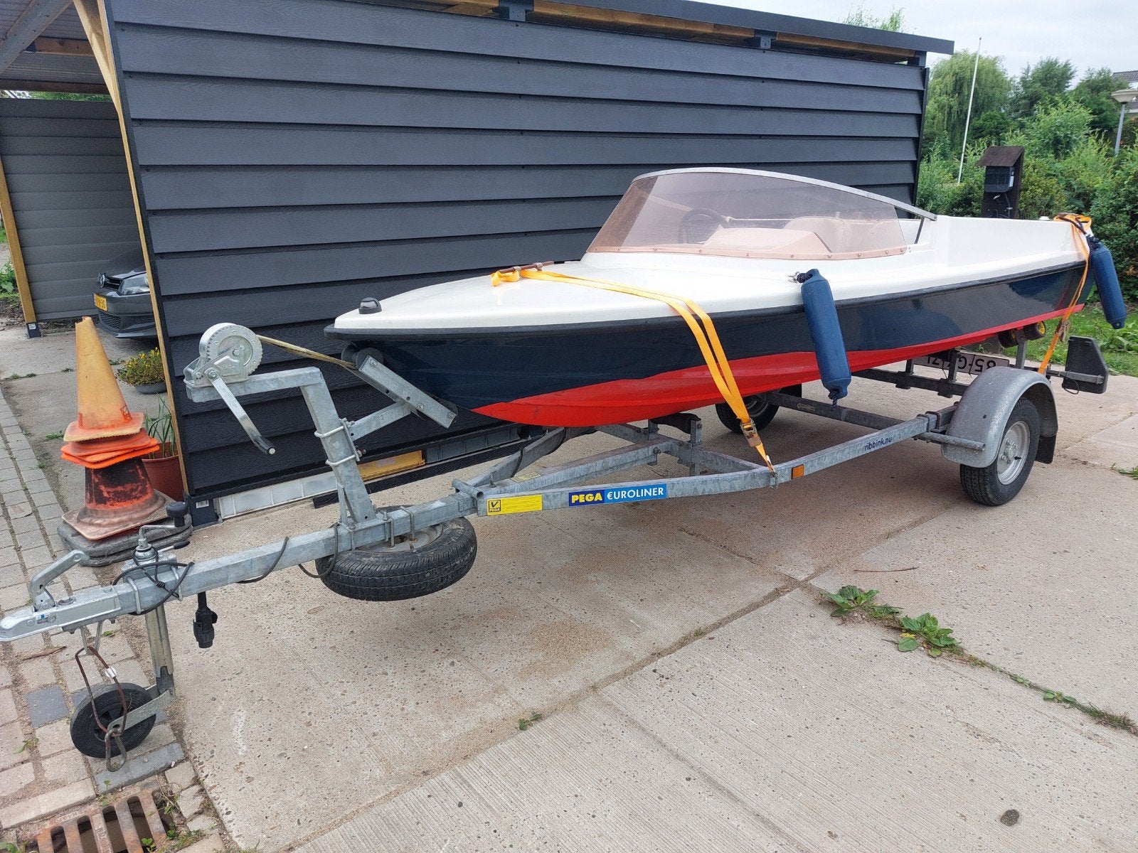 Placom 360 met pega kanteltrailer, Watersport en Boten, Bootonderdelen, Ophalen of Verzenden, Zo goed als nieuw, Overige typen