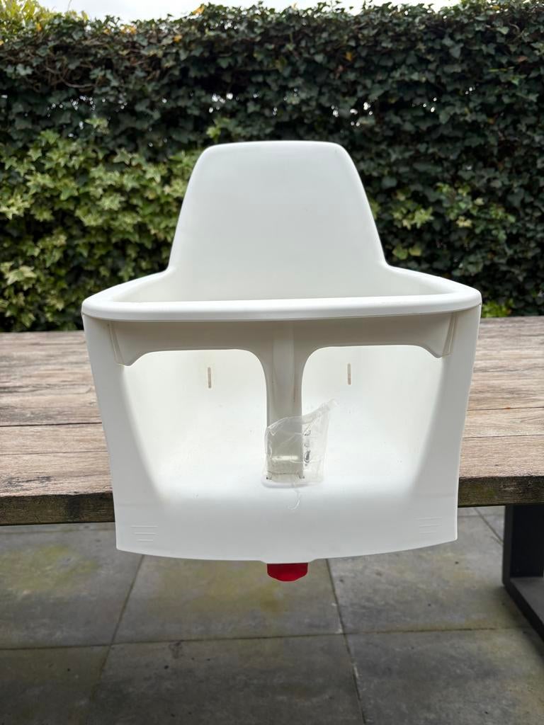 IKEA Langur kinderstoel ALLEEN HET ZITJE (wit), Ophalen of Verzenden, Zo goed als nieuw, Meegroeistoel