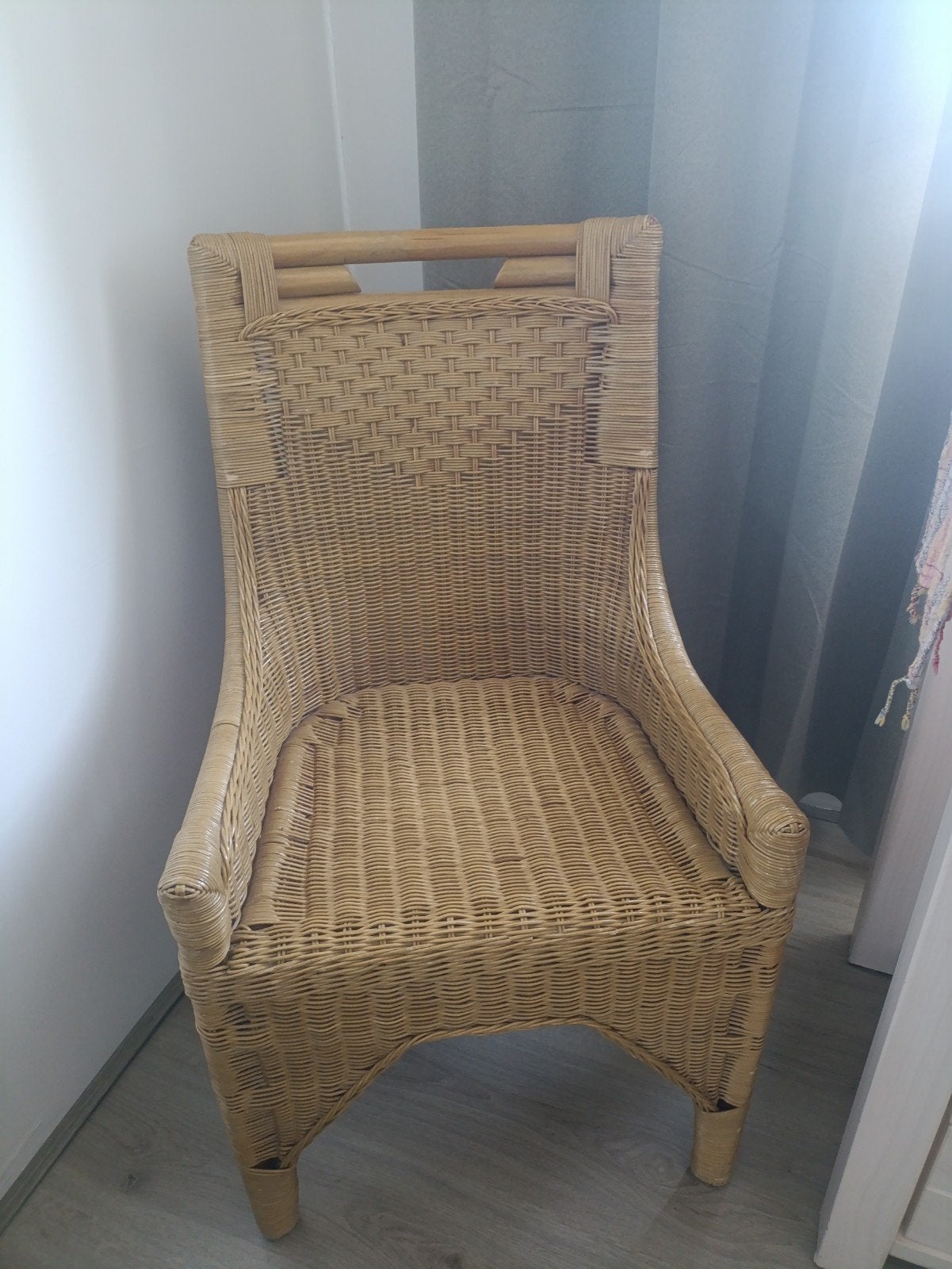 Rotan stoel - Zo goed als nieuw, Huis en Inrichting, Ophalen, Overige kleuren, Riet of Rotan, Bohemian, Natuurlijk
