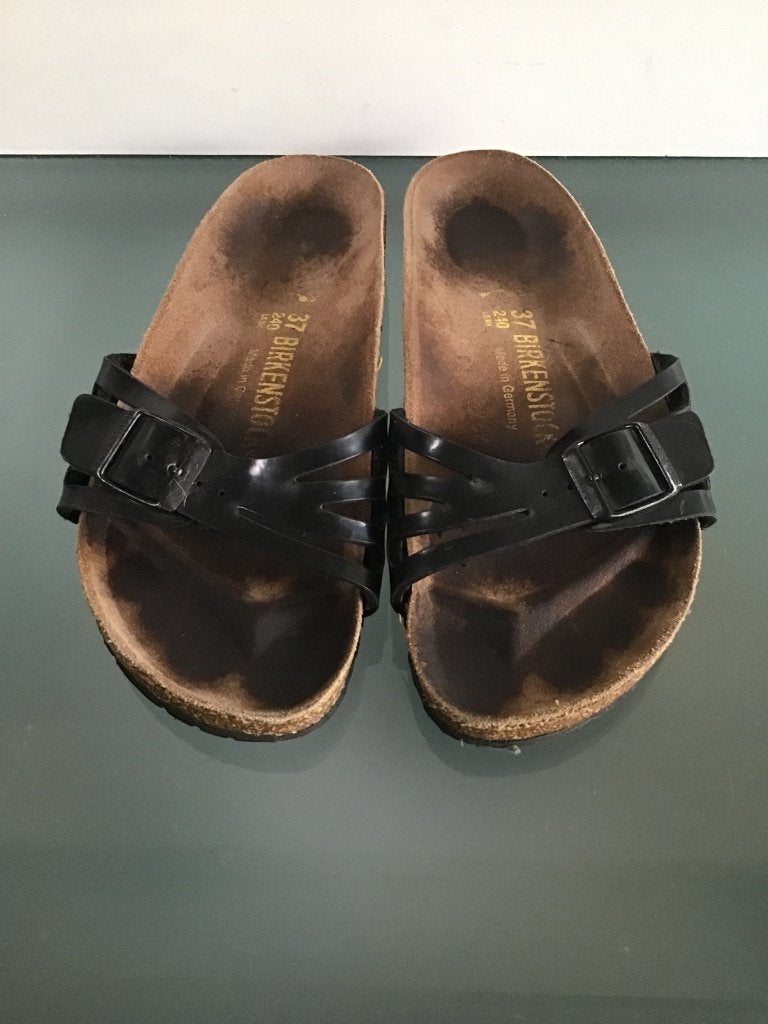 Birkenstock zwart 37 slippers | Gratis verzenden, Slippers, Verzenden, Zwart, Gedragen