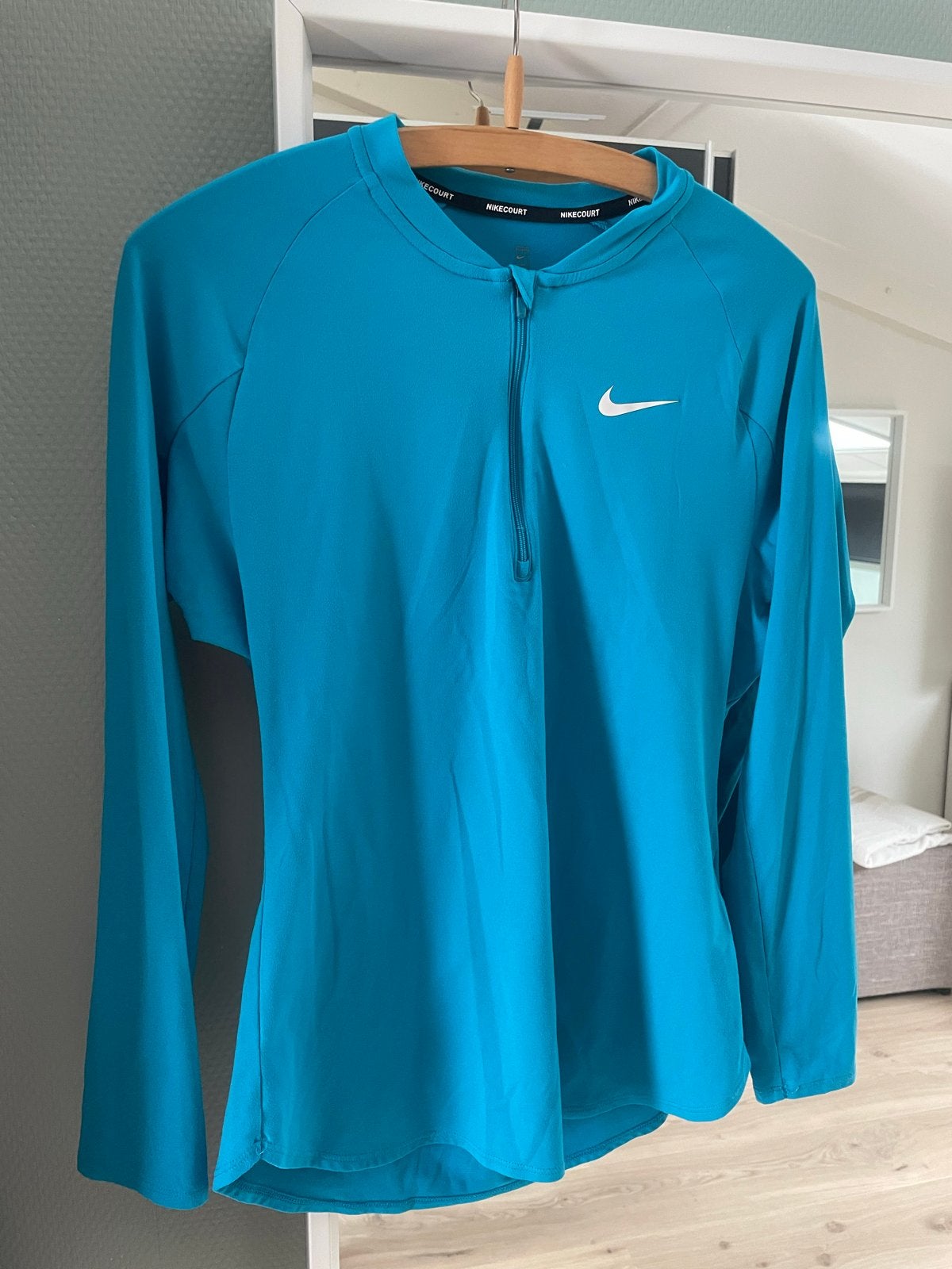 NikeCourt Dri-FIT Tennis Shirt - Maat S, Blauw, Ophalen of Verzenden, Zo goed als nieuw, Racketsport