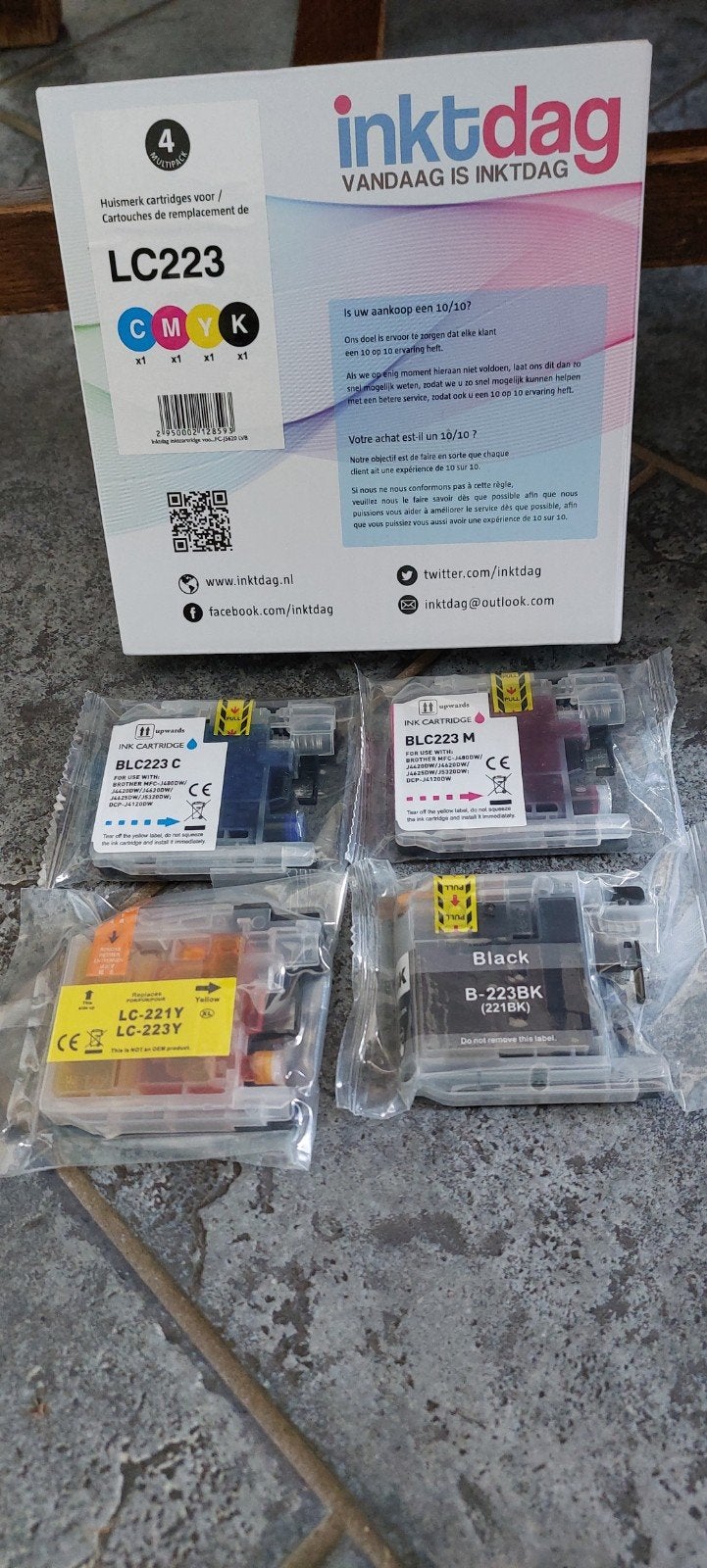2x Inktcartridges LC223 Multipack voor Brother printers, Kleur printen, Printer, Inkjetprinter, Nieuw