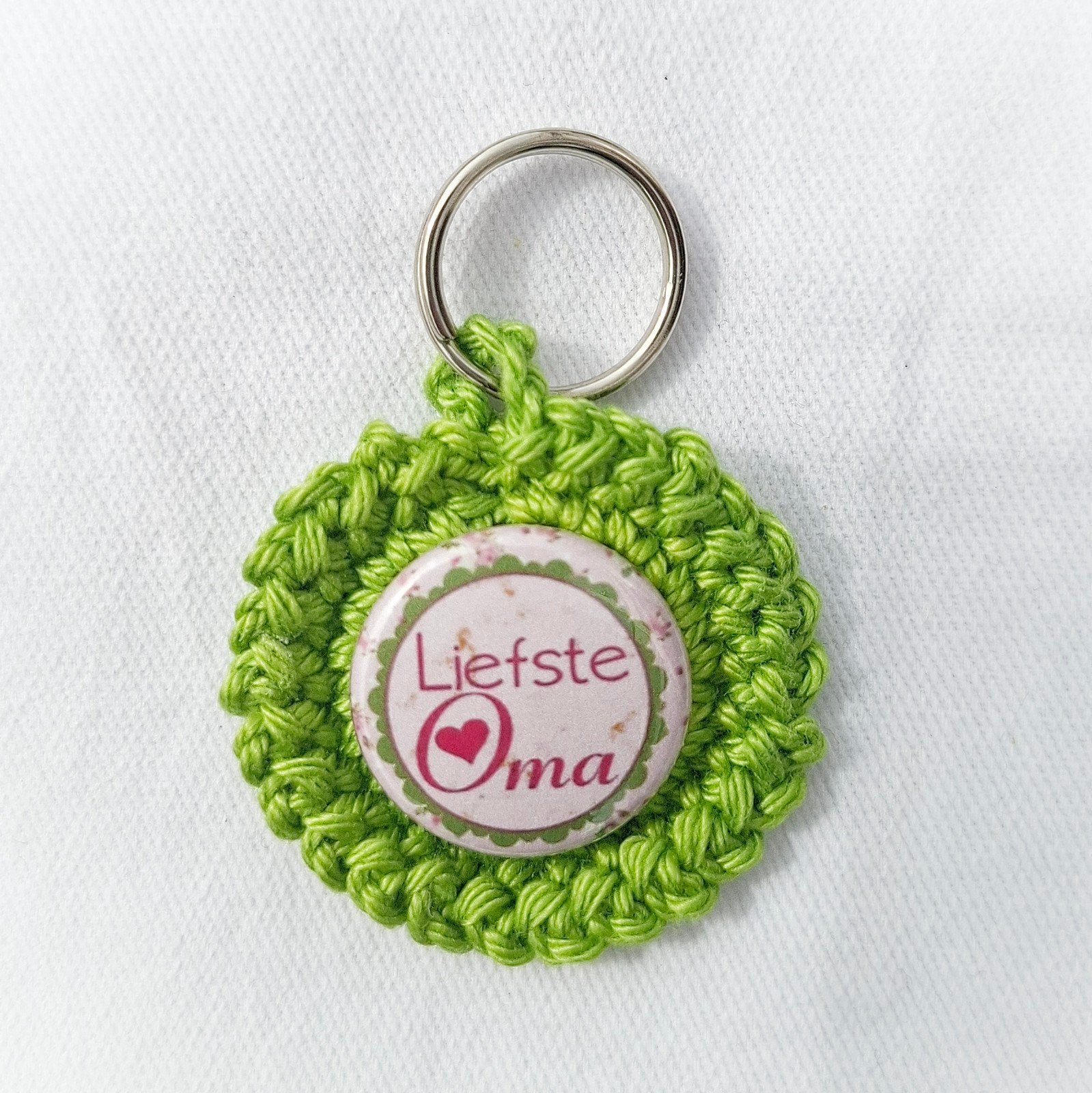 Gehaakte sleutelhanger "liefste oma", Ophalen of Verzenden, Nieuw