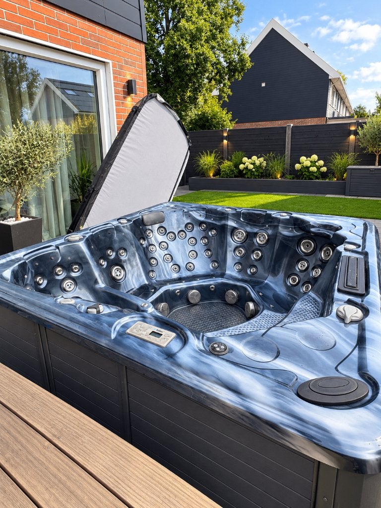 Luxe 7 persoons jacuzzi - Balboa 65 Jets met tv & speakers, Ophalen, Filter