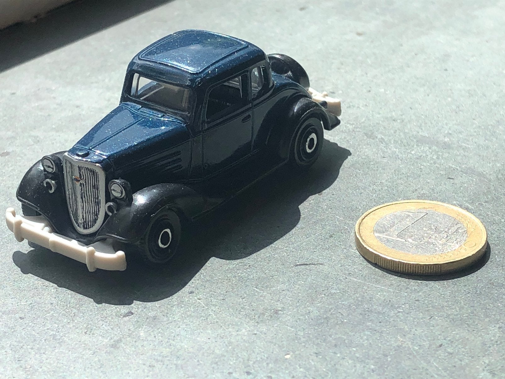 Donkerblauwe 1934 Chevy Master Coupé Matchbox 2020 Mattel, Hobby en Vrije tijd, Ophalen of Verzenden, Gebruikt, Auto