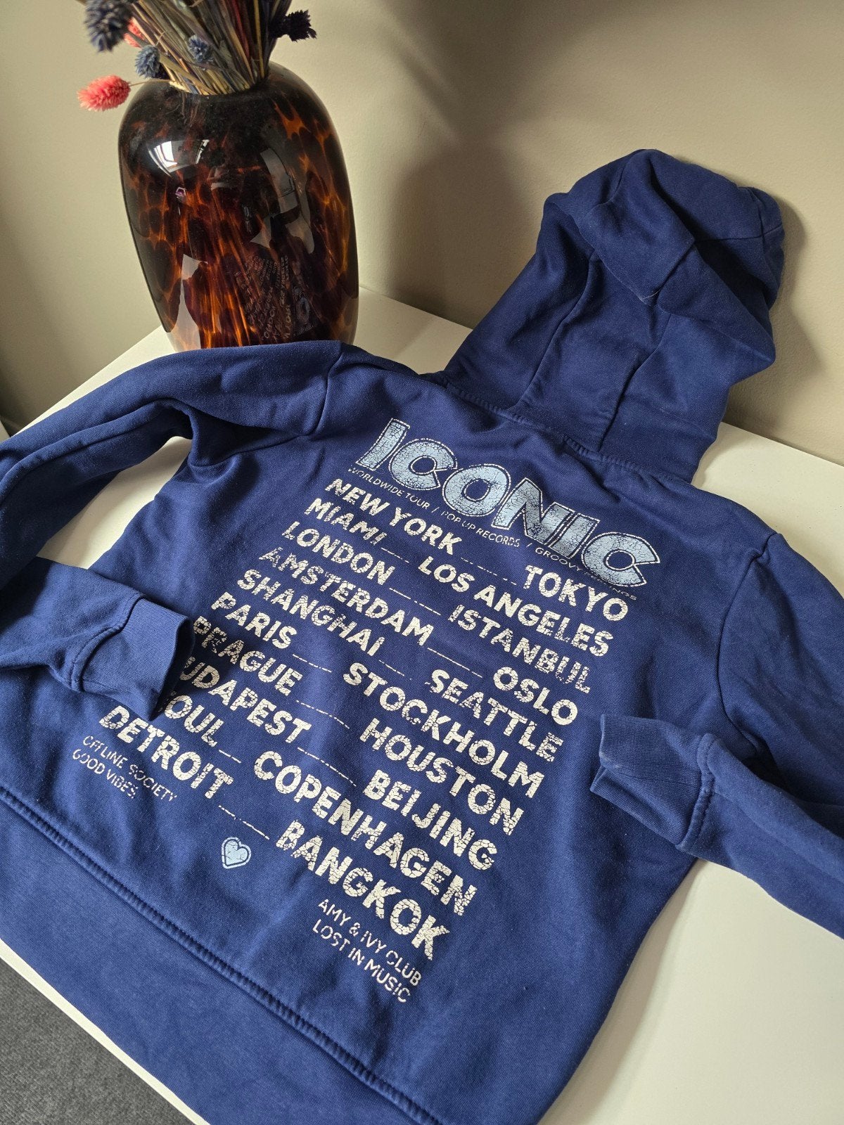 Amy & Ivy Iconic hoodie - Donkerblauw - Maat XXS, Blauw, Ophalen of Verzenden, Amy & Ivy, Maat 34 (XS) of kleiner