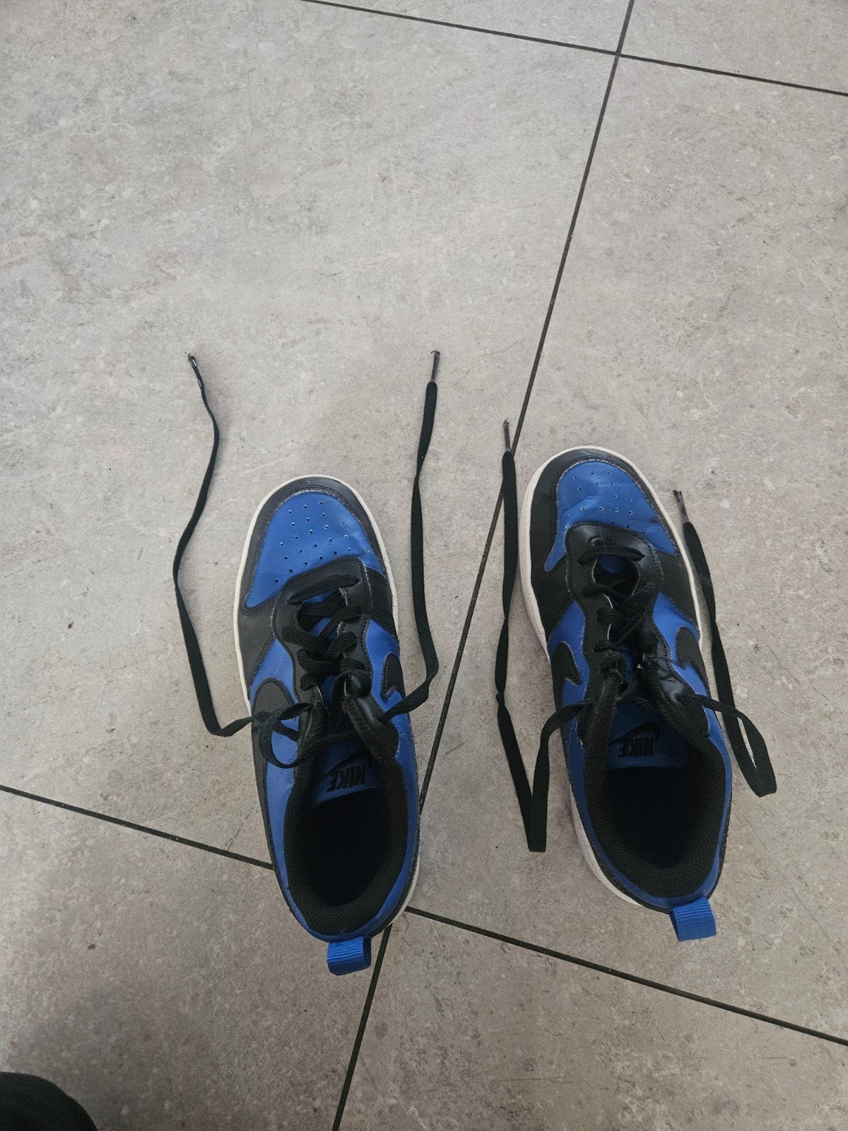 Nike sneakers blauw/zwart - Maat 35, Ophalen, Blauw, Nike, Sneakers of Gympen