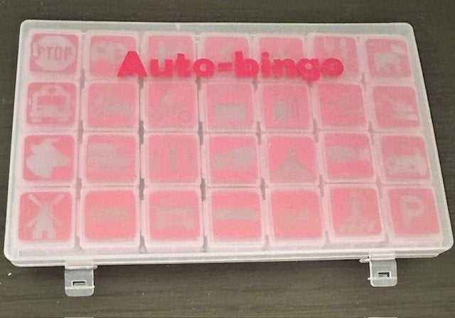Auto bingo z.g.a.n. (Sp254), Een of twee spelers, Ophalen of Verzenden, Zo goed als nieuw